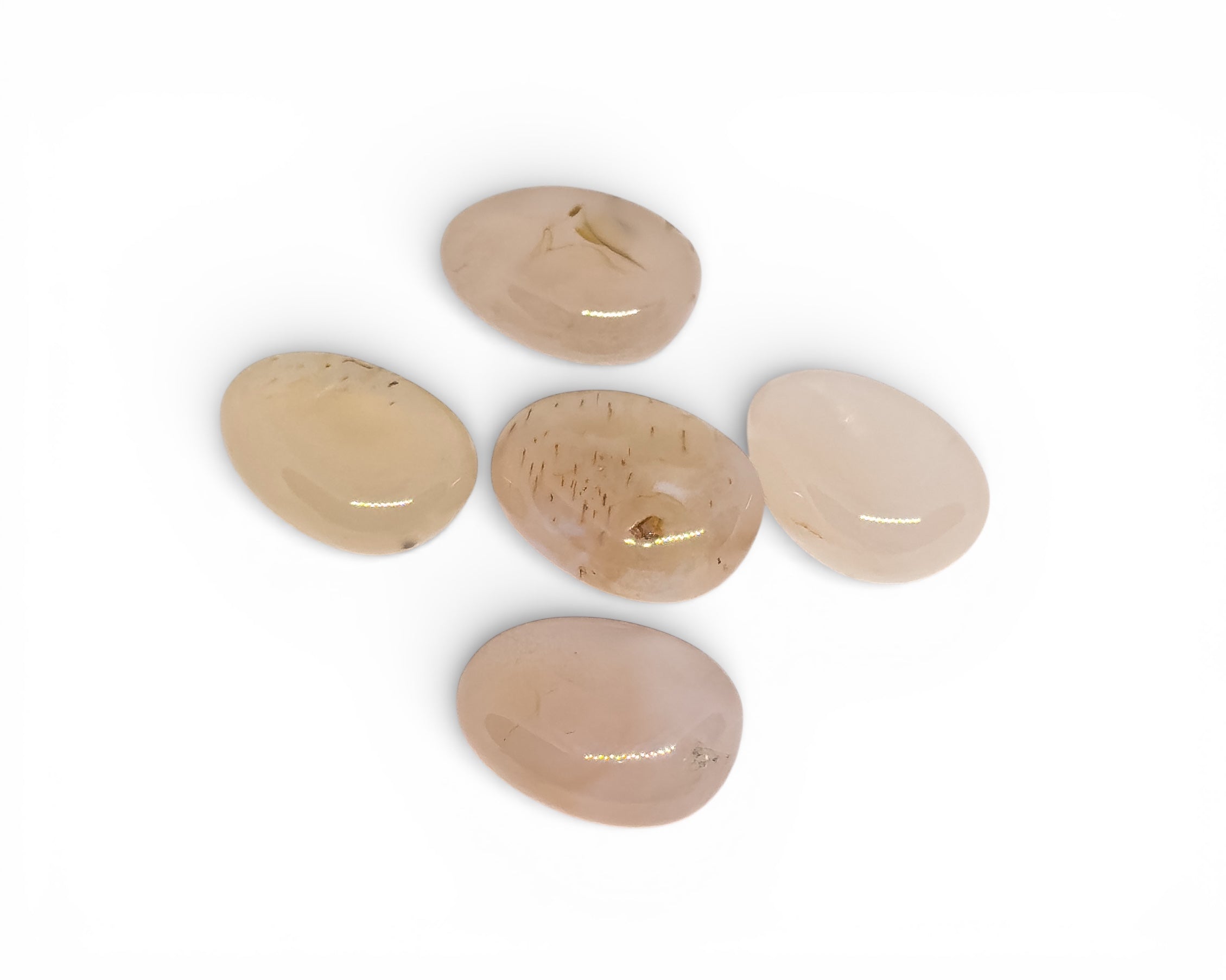 Rózsaszín Kalcedon marokkő