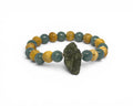 Moldavit-Guatemalai Jáde-Palo Santo karkötő
